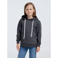 Фото товара Толстовка с капюшоном детская Kirenga Kids, темно-серая (графит), 12 лет