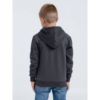 Фото товара Толстовка с капюшоном детская Kirenga Kids, темно-серая (графит), 12 лет