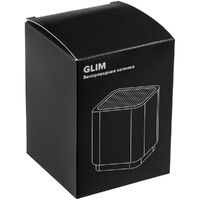 Фото товара Беспроводная колонка с подсветкой гравировки Glim, красная