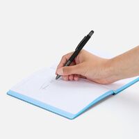 Фото товара Ручка шариковая Digit Soft Touch со стилусом, черная