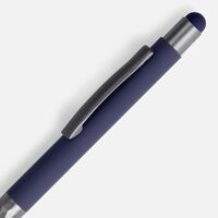 Фото товара Ручка шариковая Digit Soft Touch со стилусом, синяя