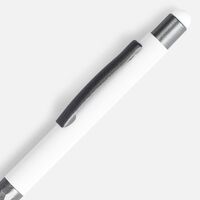 Фото товара Ручка шариковая Digit Soft Touch со стилусом, белая