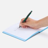 Фото товара Ручка шариковая Digit Soft Touch со стилусом, зеленая