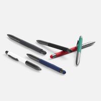 Фото товара Ручка шариковая Digit Soft Touch со стилусом, зеленая