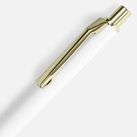Фото товара Ручка шариковая Lobby Soft Touch Gold, белая