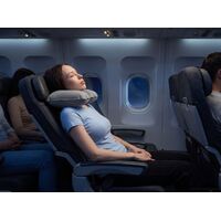 Фото товара Надувная подушка под шею в чехле Sleep, серая