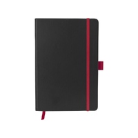 Фото товара Блокнот Color edge A5, черный/красный