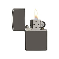 Фото товара Зажигалка ZIPPO Classic с покрытием Black Ice, латунь/сталь, чёрная, глянцевая, 38x13x57 мм