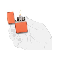 Фото товара Зажигалка ZIPPO Classic с покрытием Orange Matte, латунь/сталь, оранжевая, матовая, 38x13x57 мм