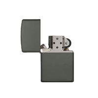 Фото товара Зажигалка ZIPPO Classic с покрытием Green Matte, латунь/сталь, зелёная, матовая, 38x13x57 мм