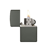 Фото товара Зажигалка ZIPPO Classic с покрытием Green Matte, латунь/сталь, зелёная, матовая, 38x13x57 мм