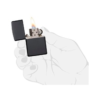 Фото товара Зажигалка ZIPPO Classic с покрытием Black Matte, латунь/сталь, чёрная, матовая, 38x13x57 мм