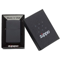 Фото товара Зажигалка ZIPPO Classic с покрытием Black Matte, латунь/сталь, чёрная, матовая, 38x13x57 мм
