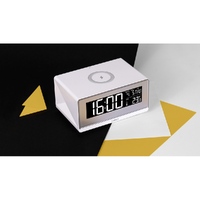 Фото товара Часы с беспроводным зарядным устройством Rombica Timebox 2, белый (Р)