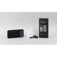 Фото товара Зарядное (22.5W) устройство "Grade SOFTTOUCH" 10000 mAh с подсветкой логотипа, встроенными кабелями и цифровым индикатором заряда