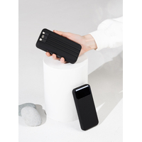 Фото товара Зарядное (22.5W) устройство "Top Grade SOFTTOUCH" 20000 mAh с подсветкой логотипа, встроенными кабелями и цифровым индикатором заряда