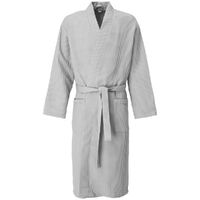 Фото товара Халат вафельный Kimono, светло-серый, размер M/L
