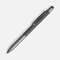 Фото товара Ручка шариковая Digit Soft Touch со стилусом, серая