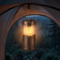 Фото товара Туристический фонарь с эффектом пламени «Beacon», серый