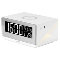 Фото товара Часы с беспроводным зарядным устройством Rombica Timebox 2, белый (Р)