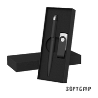 Фото товара Набор ручка + флеш-карта 16 Гб в футляре,  покрытие softgrip